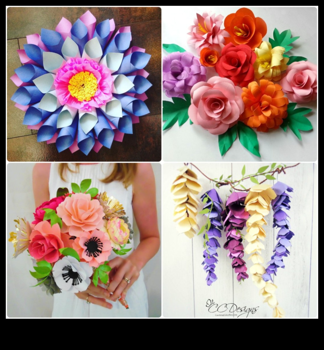 حديقة الورق: الإبداع المتزايد مع المصنوعات الورقية الزهرية