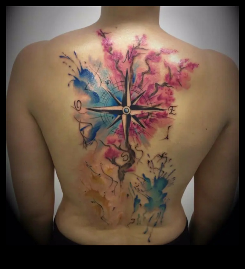 قماش من الألوان: وشم بألوان مائية نابضة بالحياة من أجلك