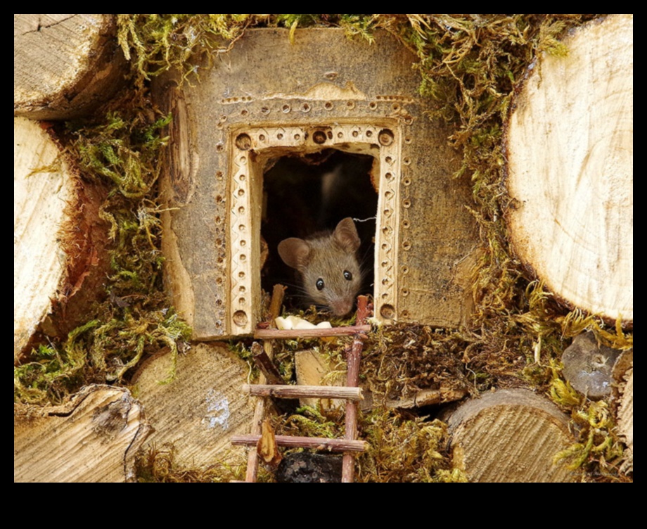 قصر Mousey: منازل متعددة المستويات DIY للقوارض الصغيرة