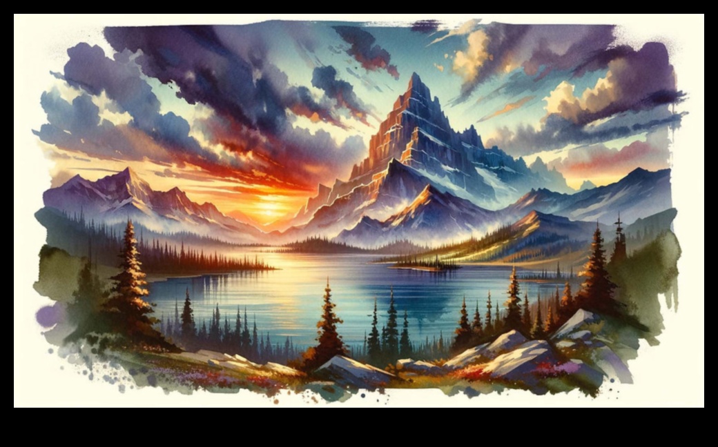 الأناقة المغسولة بالحبر: استكشف عالم فن الألوان المائية